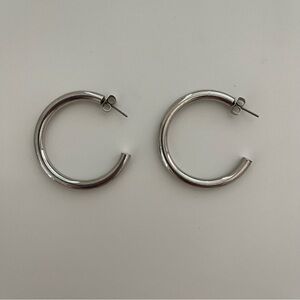 Zara Silver Hoop Earrings